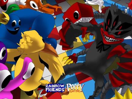 彩虹朋友VS波比的游戏时间(黄色VS盒子)㈠#创意动画