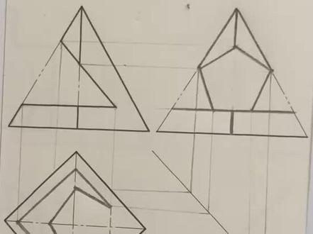 快速学会四棱锥截交线绘图过程四