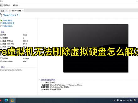 VMware虚拟机无法删除虚拟硬盘怎么解决? #虚拟机 #vmware虚拟机 #电脑知识
