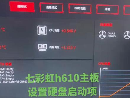 1分钟学会 七彩虹h610主板设置硬盘启动项,简单易操作#上热门 #卖电脑 #电脑知识教学 #组装电脑 #适合学生党的电脑推荐