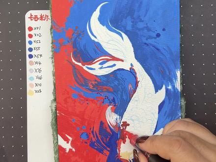 它摆尾,便搅碎一池清寂;它游弋,便掀起一汪惊涛。 #丙烯马克笔 #丙烯马克笔绘画 #手绘教程 #卡西米尔丙烯马克笔 #锦鲤