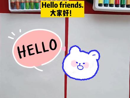 超简单简笔画,边画边学英文,一学就会可爱驯鹿,绘画英语