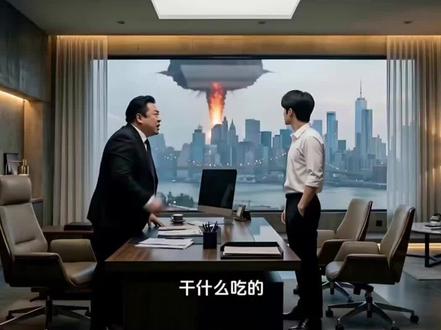 #世界末日ai 敢不敢打老板?#即梦AI #我的AI分身杀疯了 快来制作 #AI分身戏精大赛