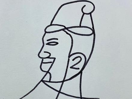 10笔画屈原,一看就会#创作灵感 #简笔画 #一学就会系列 #画画 #儿童简笔画@DOU+小助手