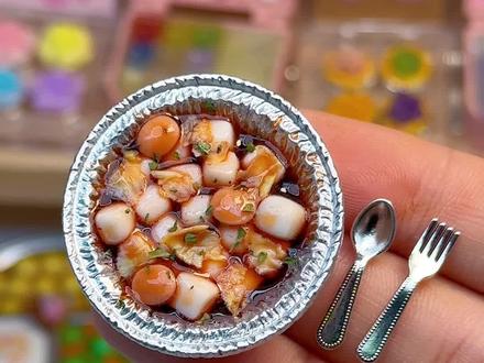 用粘土做份迷你锡纸豆腐,配菜有哪些呢~ #手工 #热门 #创作灵感 #教程 #美食