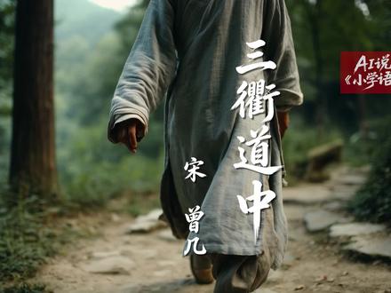 小学语文《三衢道中》 #小学语文#三衢道中#课件#公开课#AI视频