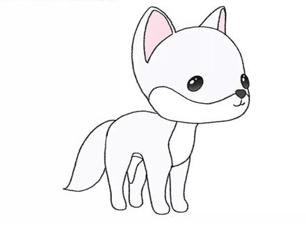 儿童创意卡通手绘简笔画《一分钟画北极狐》 #简笔 #简笔画 #绘画过程 #绘画教程 #插画教程 #简笔画教程
