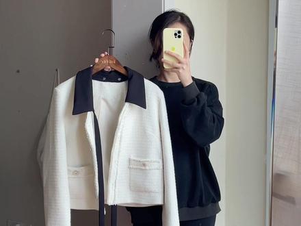 假两件小香风外套的一衣多穿来喽#小个子穿搭 #显瘦穿搭 #秋冬穿搭