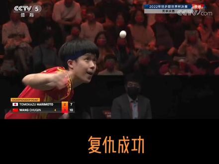 大头好样的,赢的漂亮!夺冠时刻才终于释放了!#乒乓球 #体育精神 #王楚钦 #国乒 #冠军