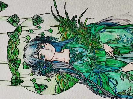 #手绘 #绘画 #原创 #摸鱼 #绘画过程 #端午节 蒲草 艾叶 粽香