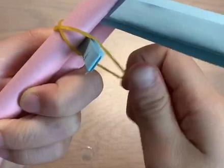 #手工 #手工制作 橡皮筋枪制作教程