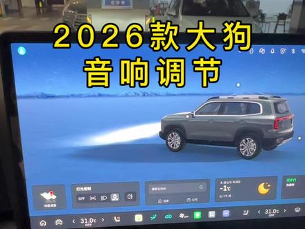 2026款大狗音响调节,我自己试了很多次感觉比较好,分享给各位车友,#哈弗大狗 #哈弗大狗2026款 #城市越野双标杆