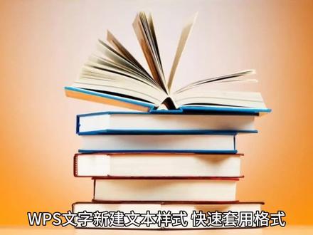 WPS文字新建文本样式 快速套用格式#WPS文字入门