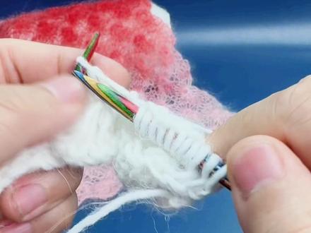 太阳花围巾披肩完整教程#子午线毛线