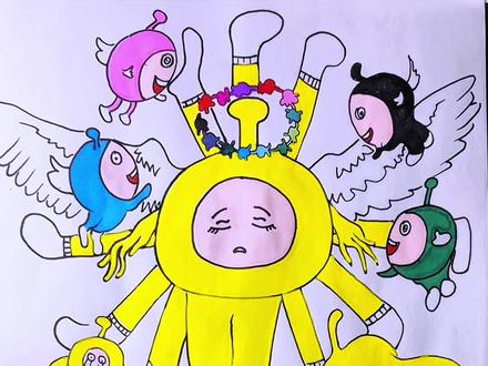 这是什么画风#蛋小黄#画画#简笔画#灵魂画手#解压