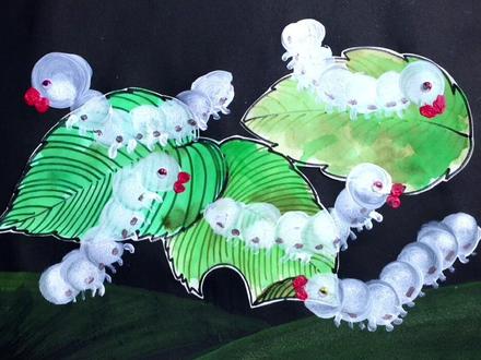 可爱的蚕宝宝大家都有养过吗,童年必做的事情之一,一起来动手画一画吧#创意美术 #创意 #蚕