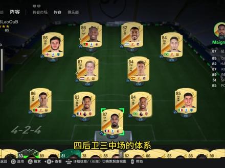FC24,4321战术板推荐!