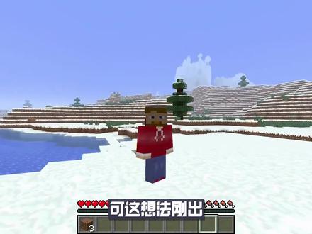 被遗弃在雪原群系的奇怪恶魂! #mc不灭 #我的世界 #我的世界都市传说 #沙盒类 #mc