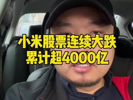 #雷军 小米股票下跌超4000亿