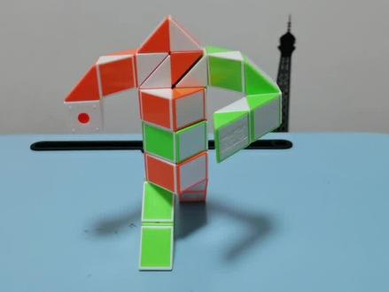 #百变魔尺 解说2根24段魔尺组合变机器人(机甲战士)