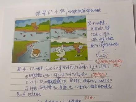 看图写话—白鹅救馋嘴小猫
仔细观察
掌握方法和技巧
启发想象,思维拓展过程!#作文#看图写话#看图说话 #智慧父母 #每天学习一点点