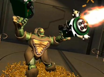 霸王龙还是害怕犀牛,专门来限制犀牛#超能勇士 #犀牛勇士 #童年动漫