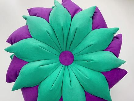 莲花抱枕教程#我的手工作品