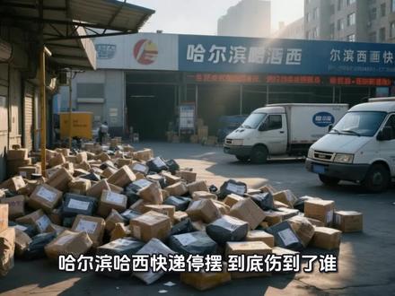 快递停摆可不是小事 #快递 #物流 #驿站 #哈尔滨物流 #民生