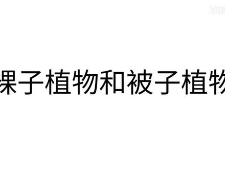 裸子植物和被子植物