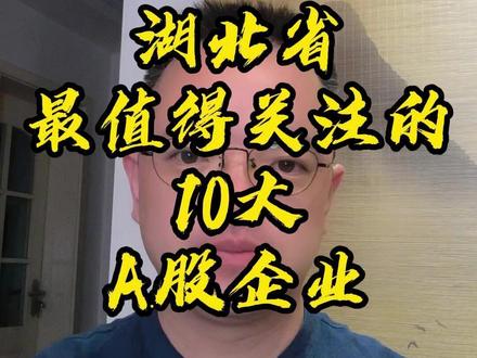 湖北省值得关注的10大上市企业 #投资