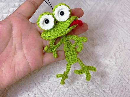 钩织调皮小青蛙🐸#钩织挂件玩偶 #钩织小物件 #钩织教程保姆级