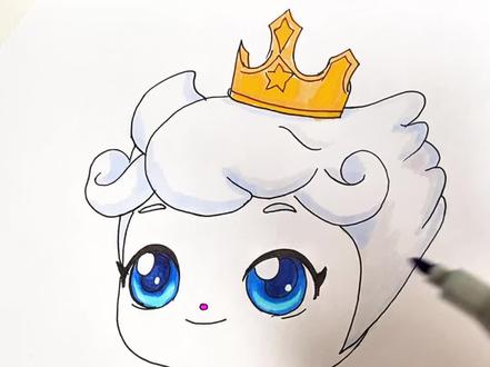 谁画的王子萌可这么好看呢?#奇妙萌可 #卡通绘画 #儿童画