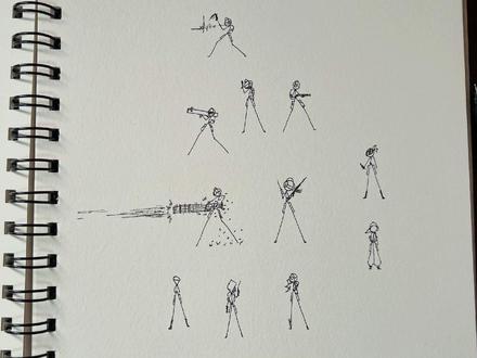 现代士兵火柴人怎么画,我来教你
#绘画教程 #火柴人 @DOU+小助手