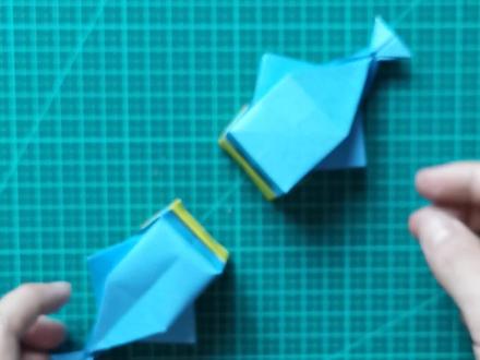 立体小鲸鱼,动手吧#折纸