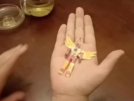 十岁神兽自制纸片金刚