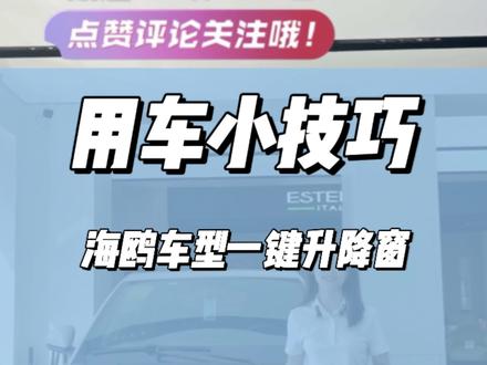 #用车小技巧 #拥豹海洋清凉一夏 #比亚迪海鸥 海鸥的用车小技巧:如何一键升降窗