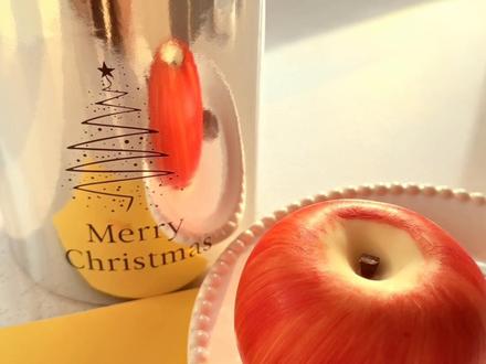 哪个天才想出来的苹果蛋糕#圣诞节 #礼物 #小蛋糕 #开箱