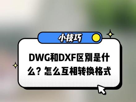 DWG和DXF区别是什么?怎么互相转换?#DWG #DXF #格式转换 #CAD #cad教程