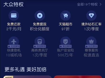 支付宝会员等级#铂金会员