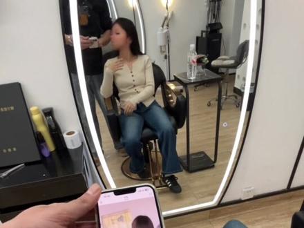 纠结了很久还是选择不想掉黄的发色#江华美发店#江华染发 #质感染发#黑茶色 #第一视角