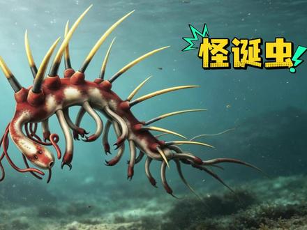 #寒武纪生命大爆发 这只奇怪的虫子,竟然是真实存在的?#远古生物 #巨人最终季完结篇 献出你的心脏! #怪诞虫 #抖音二创激励计划