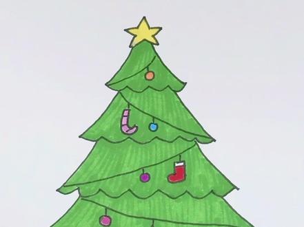 4个八画圣诞树,三岁小孩都会#简笔画 #一起学画画 #儿童简笔画 #创意美术 #绘画教程