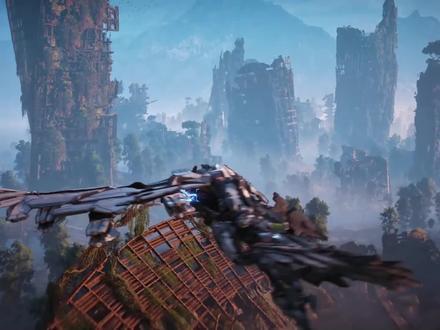 PS4/PS5画质对比!游戏优化的天花板、地平线2西部禁域 #地平线2西部禁域 #画质对比 #主机游戏