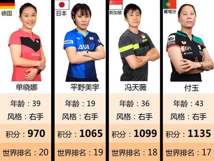 女子乒乓球运动员世界排行榜 #国乒 #冠军 #乒乓球 #竞技体育