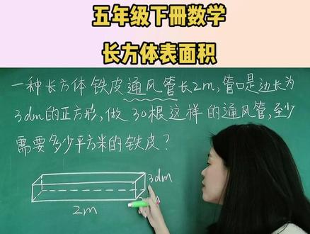 #小学数学 表面积要根据实际情况考虑,学会画图,轻松解决#长方体 #表面积