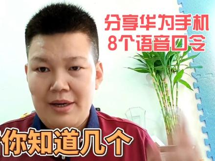 分享华为手机8个语音口令,看看你能知道几个?每一个都很实用#手机使用技巧 #玩机技巧 #手机的隐藏功能 #手机小知识 #玩转数码