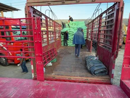 装芝麻这样点数不会错 #进口芝麻 #芝麻运输 #电杆下货 #云南卡车小军日常 #00后牵引挂车