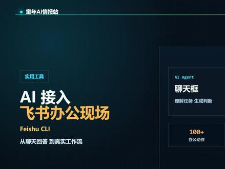 AI 现在能直接操作飞书办公了 飞书 CLI 把消息、文档、表格、任务这些办公模块变成 Agent 能调用的动作 #AI #飞书 #Codex