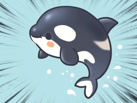 #卡通 #简笔画#动物世界 #虎鲸#古古龙 @DOU+小助手 @抖音门店助手
