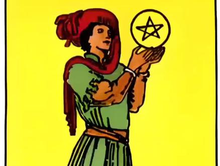 #塔罗测试 星币侍从 蓄势待发,意味着为理想而努力学习